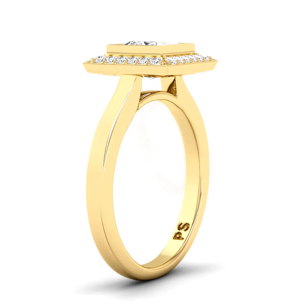 0.64-3.14 CT Round & Princess Cut Lab Grown Diamonds - Engagement Ring