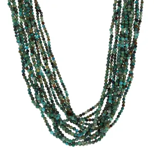 12 Strand African Turquoise Necklace