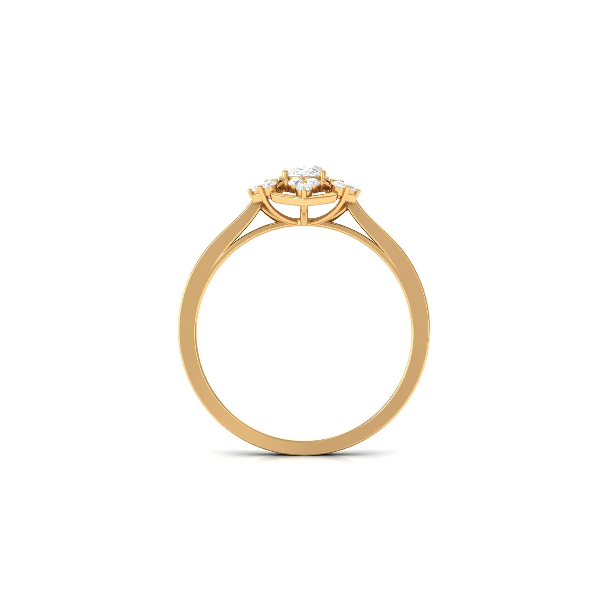 1.25 CT Vintage Inspired Zircon Flower Engagement Ring