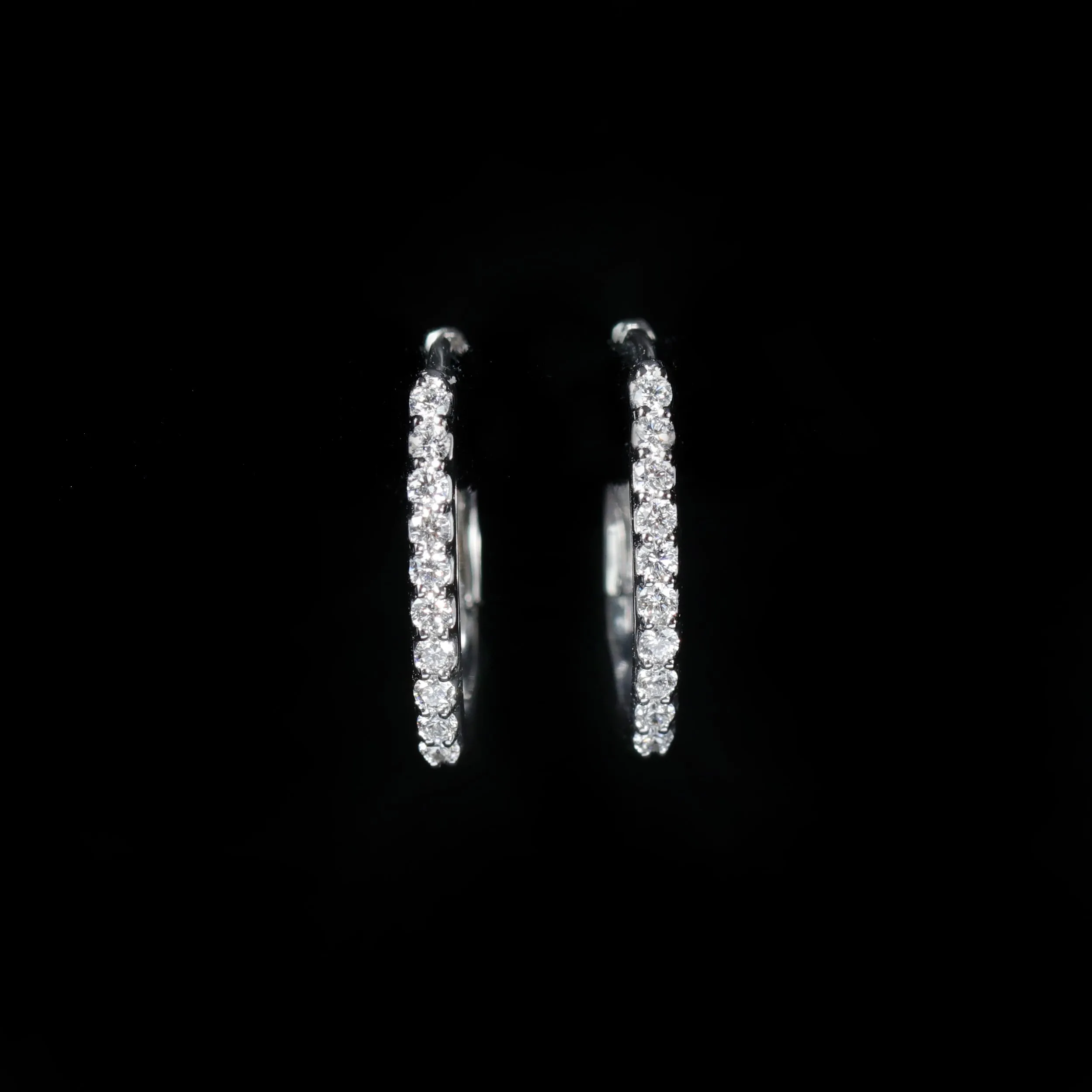 14K White Gold 7.52 CTW Opal and Diamond Dangle Earrings