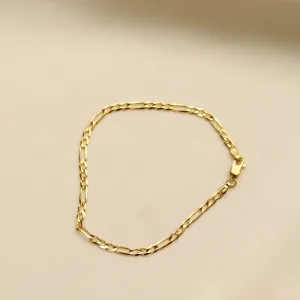 14K Yellow Gold Figaro Bracelet