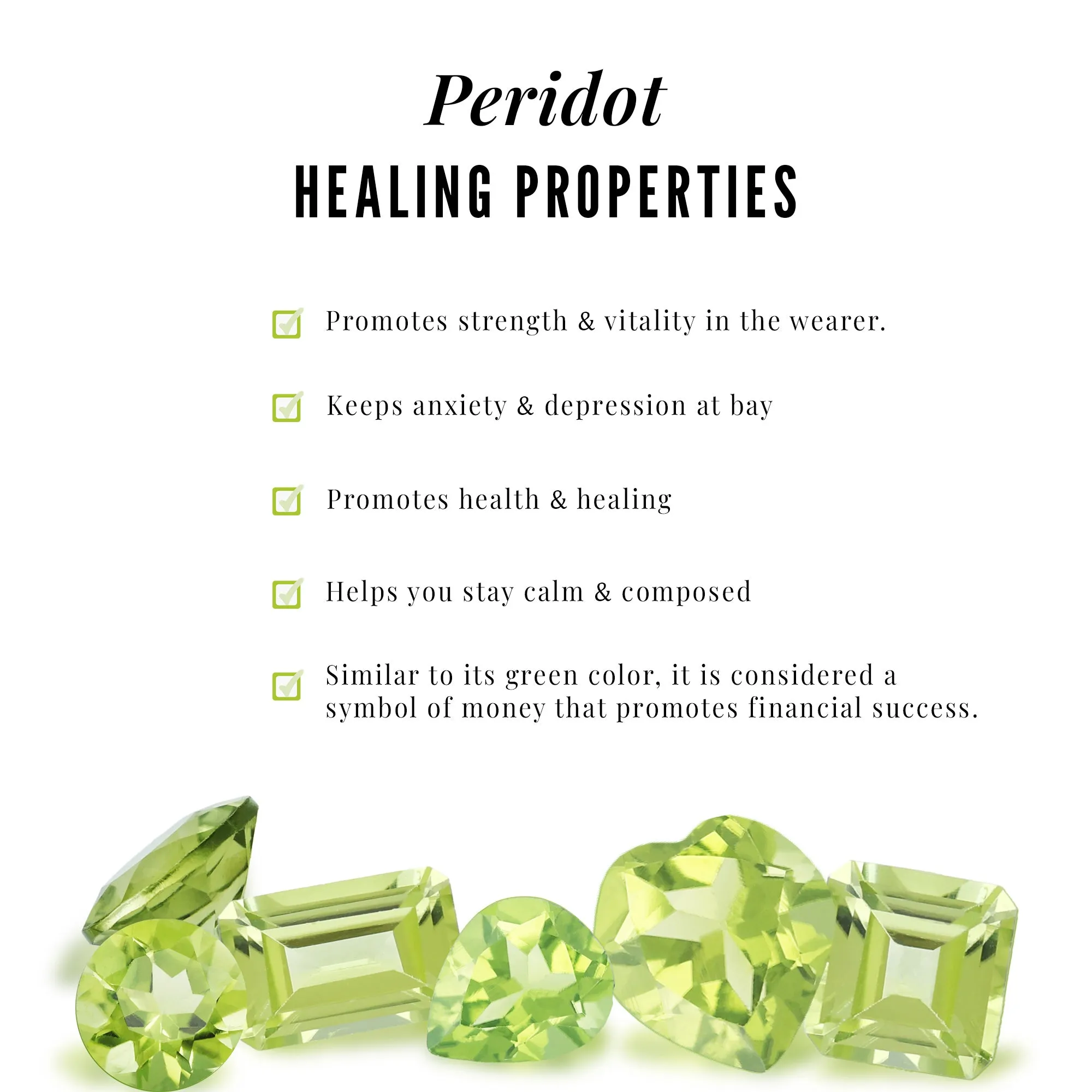 1.75 CT Peridot and Diamond Engagement Enhancer Ring Set