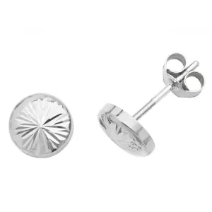 9ct White Gold Stud Earrings ES540W