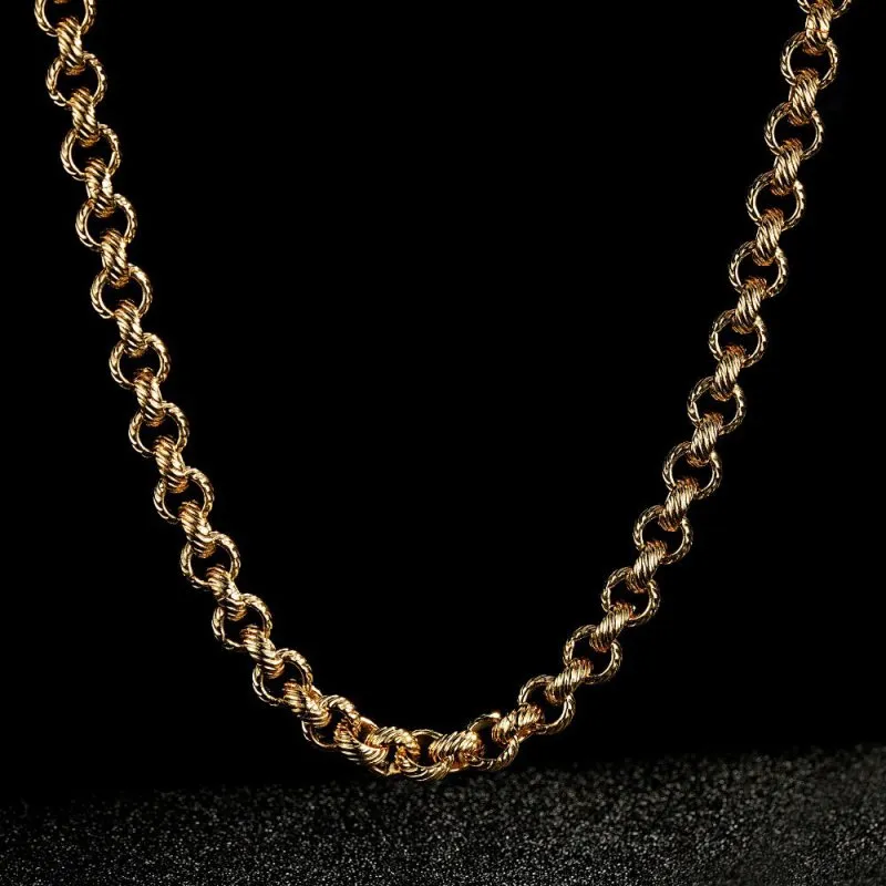 9mm Gold Filled Bonded Lined Pattern Belcher Set 8/22 Inches