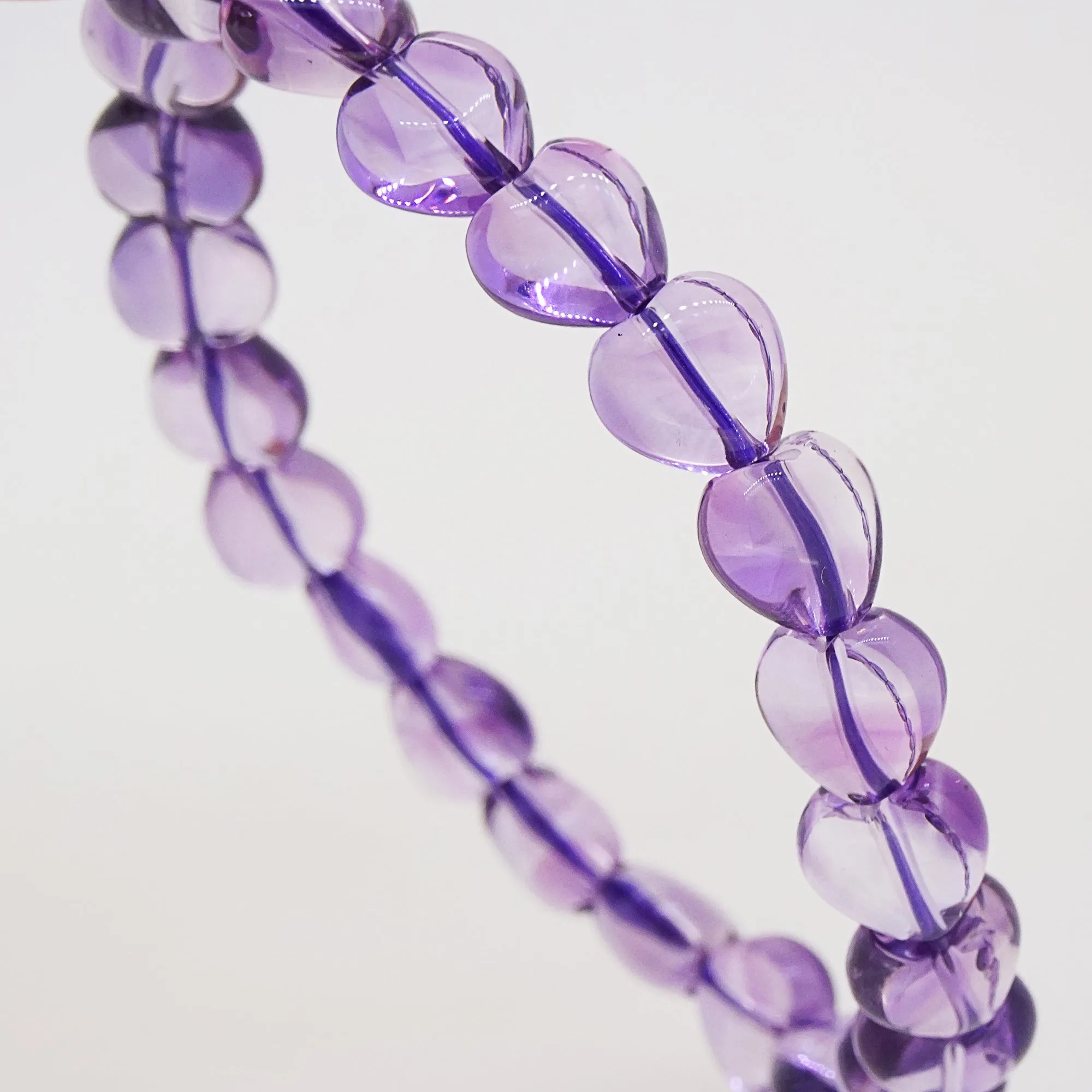 AA-Grade Lavender Amethyst Heart