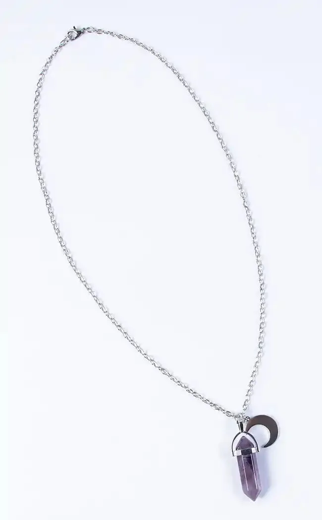 Amethyst Moon Necklace
