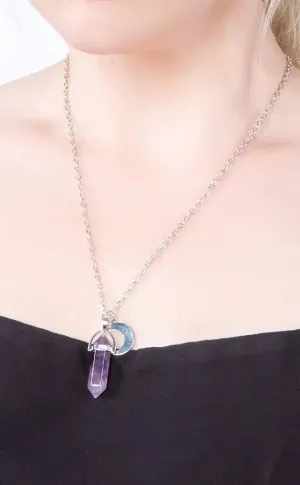 Amethyst Moon Necklace