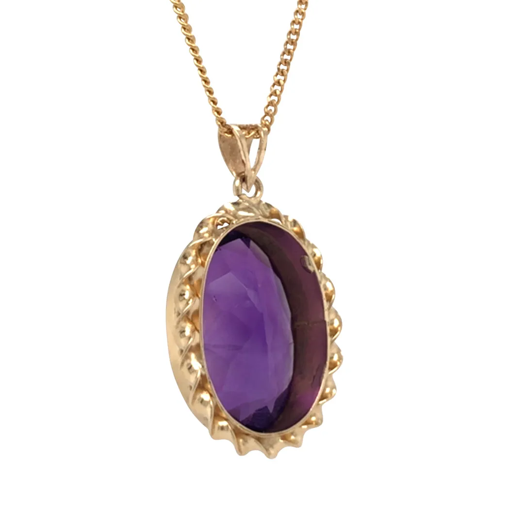 Amethyst Pendant Necklace