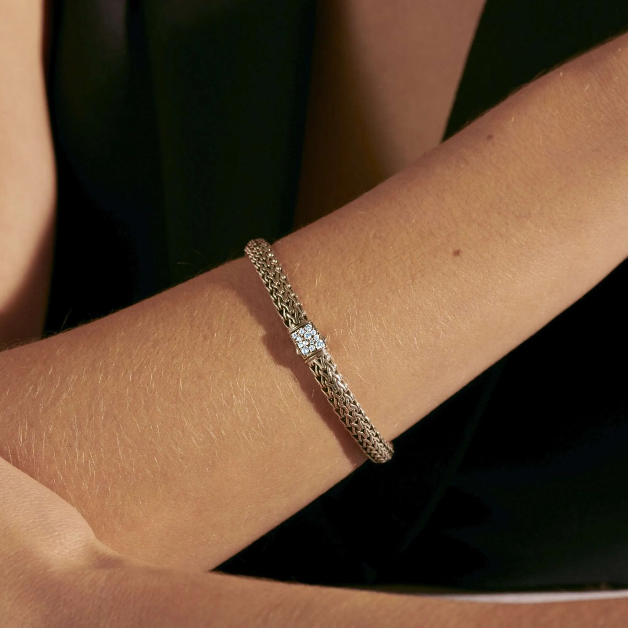 Aquamarine Chain Bracelet