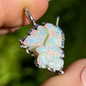 AVAILABLE PRE-ORDER- Carved Opal Silver Pendant