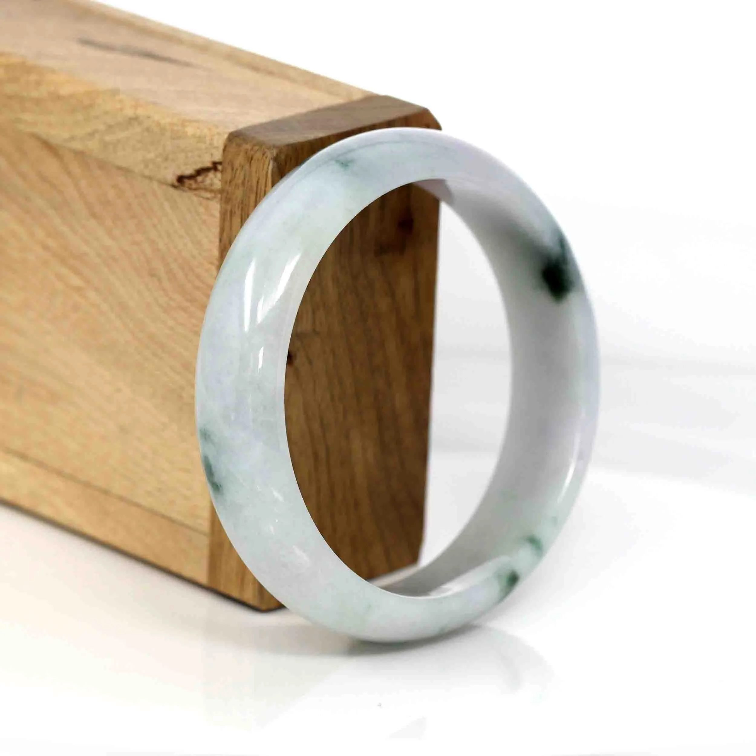 Baikalla Classic Real Jade Jadeite Bangle Bracelet ( 56.80 mm )#334