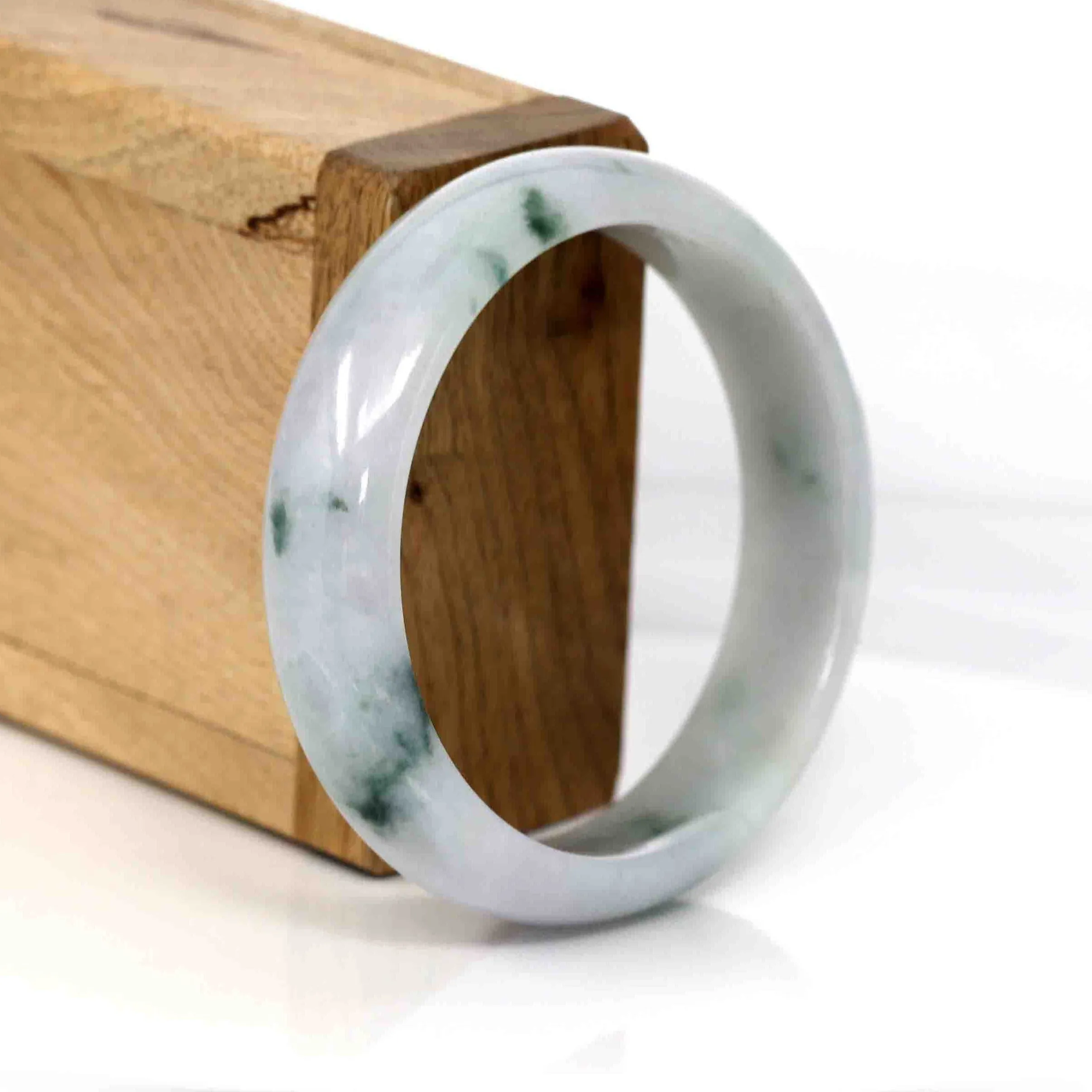 Baikalla Classic Real Jade Jadeite Bangle Bracelet ( 56.80 mm )#334