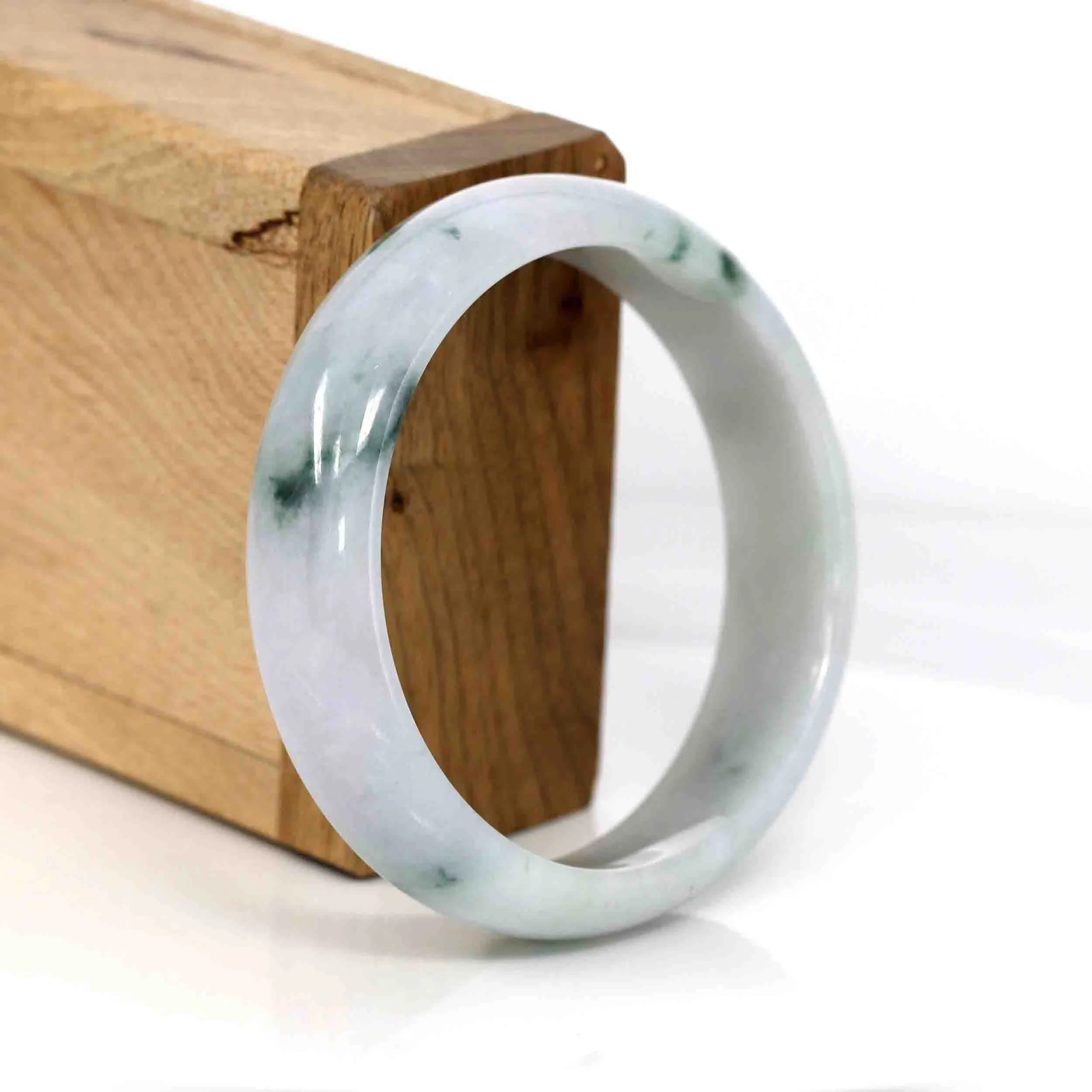Baikalla Classic Real Jade Jadeite Bangle Bracelet ( 56.80 mm )#334