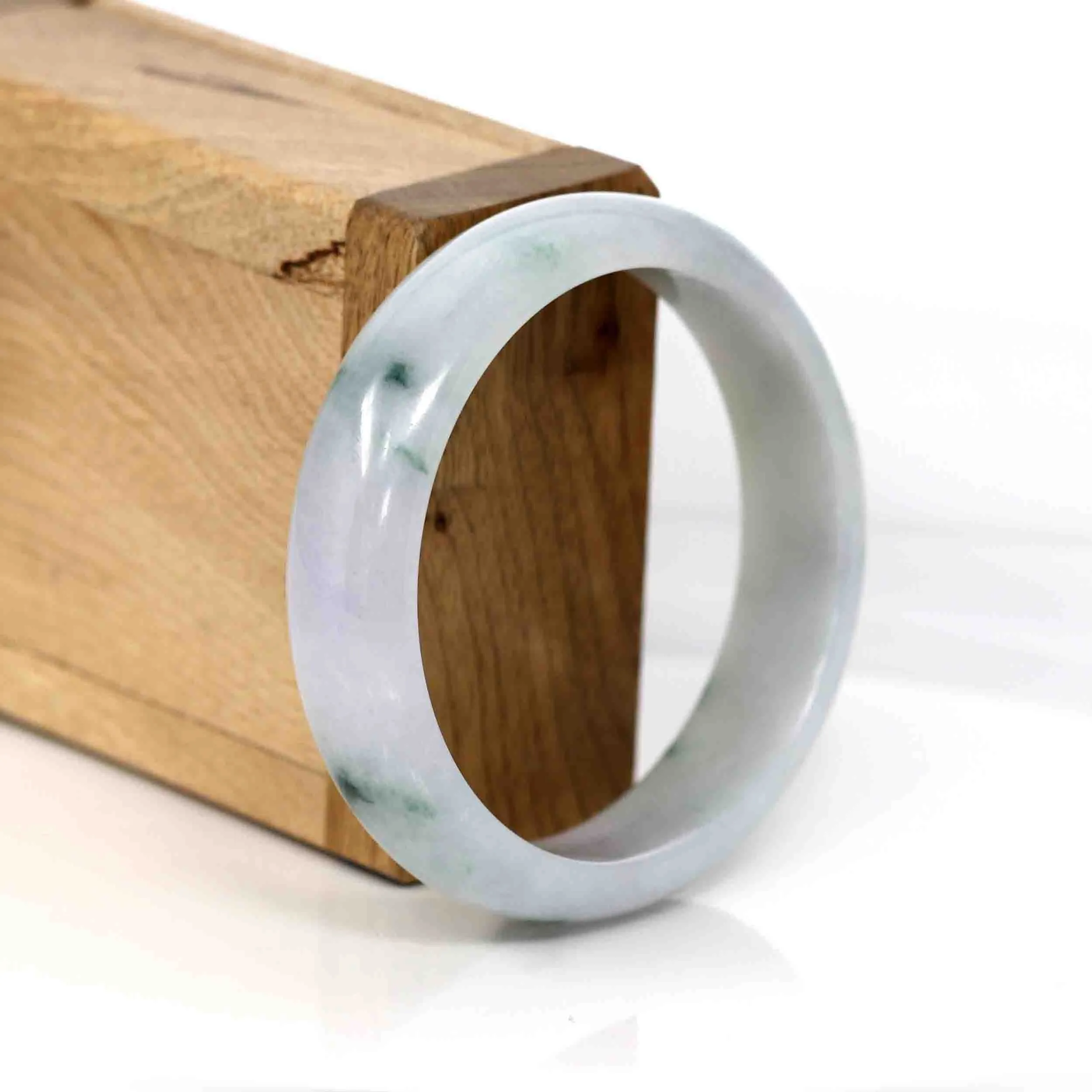 Baikalla Classic Real Jade Jadeite Bangle Bracelet ( 56.80 mm )#334