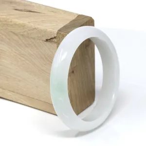 Baikalla™ "Classic Bangle" Genuine Burmese Jadeite Jade Bangle Bracelet (57.3mm)#537