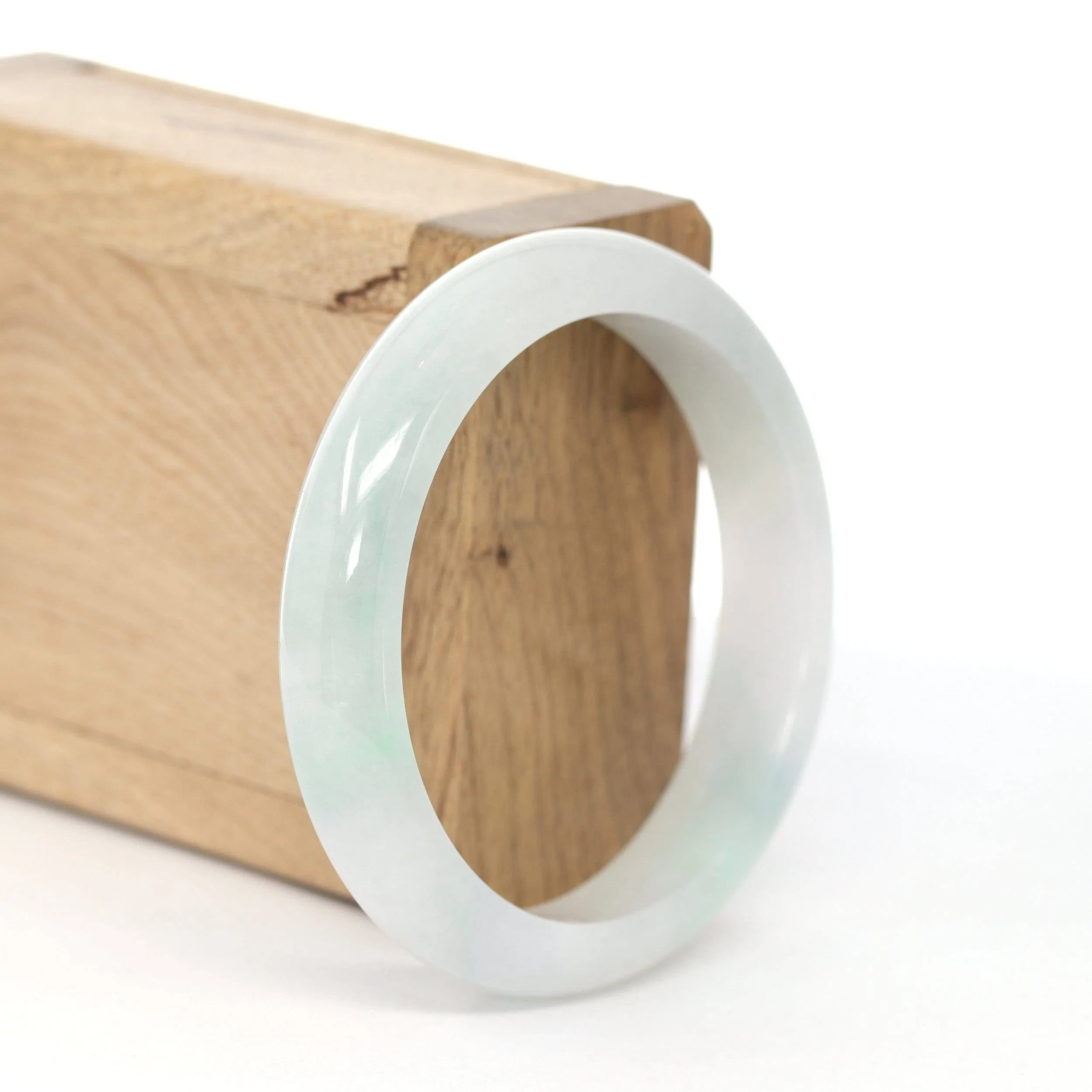Baikalla "Classic Bangle" Natural Burmese Jadeite Jade Bangle ( 56.3 mm ) #616