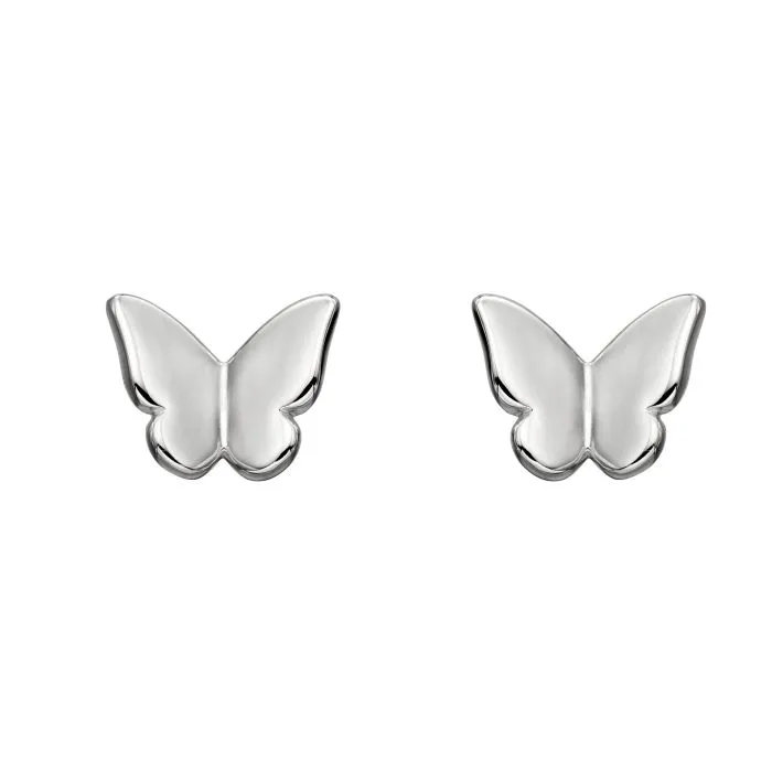 Beginnings Elements Silver 3D Butterfly Earring