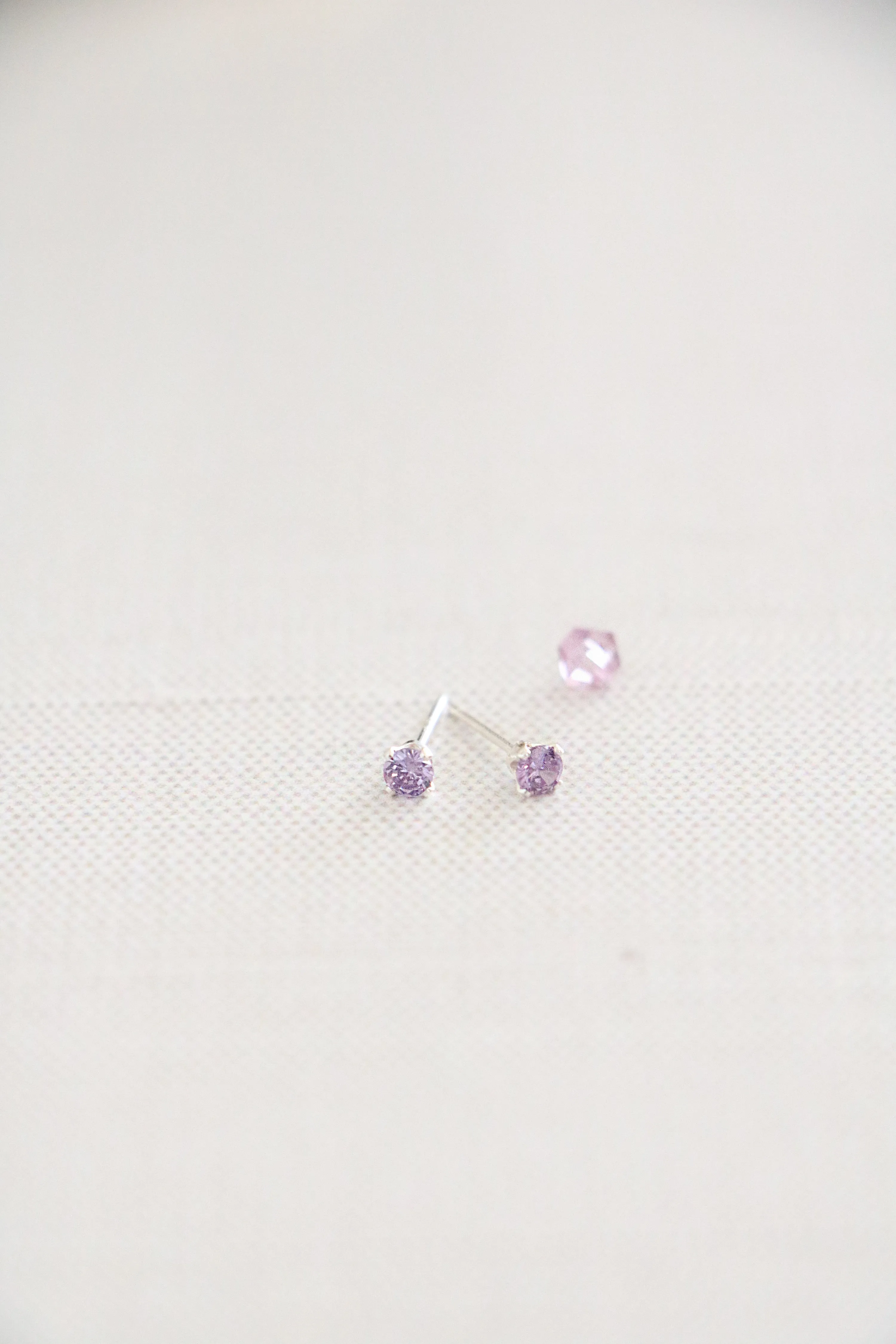 birthstone post earrings