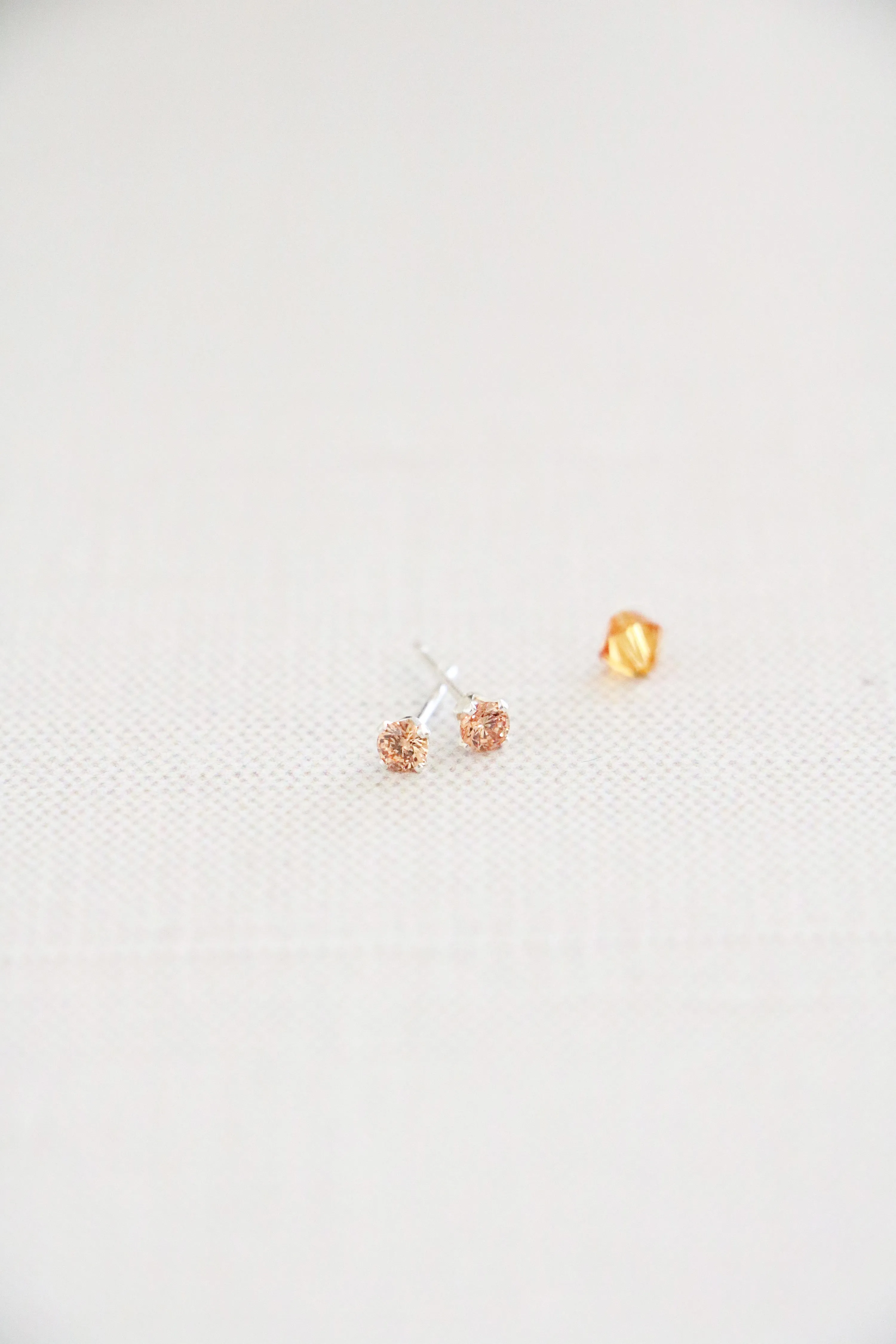 birthstone post earrings