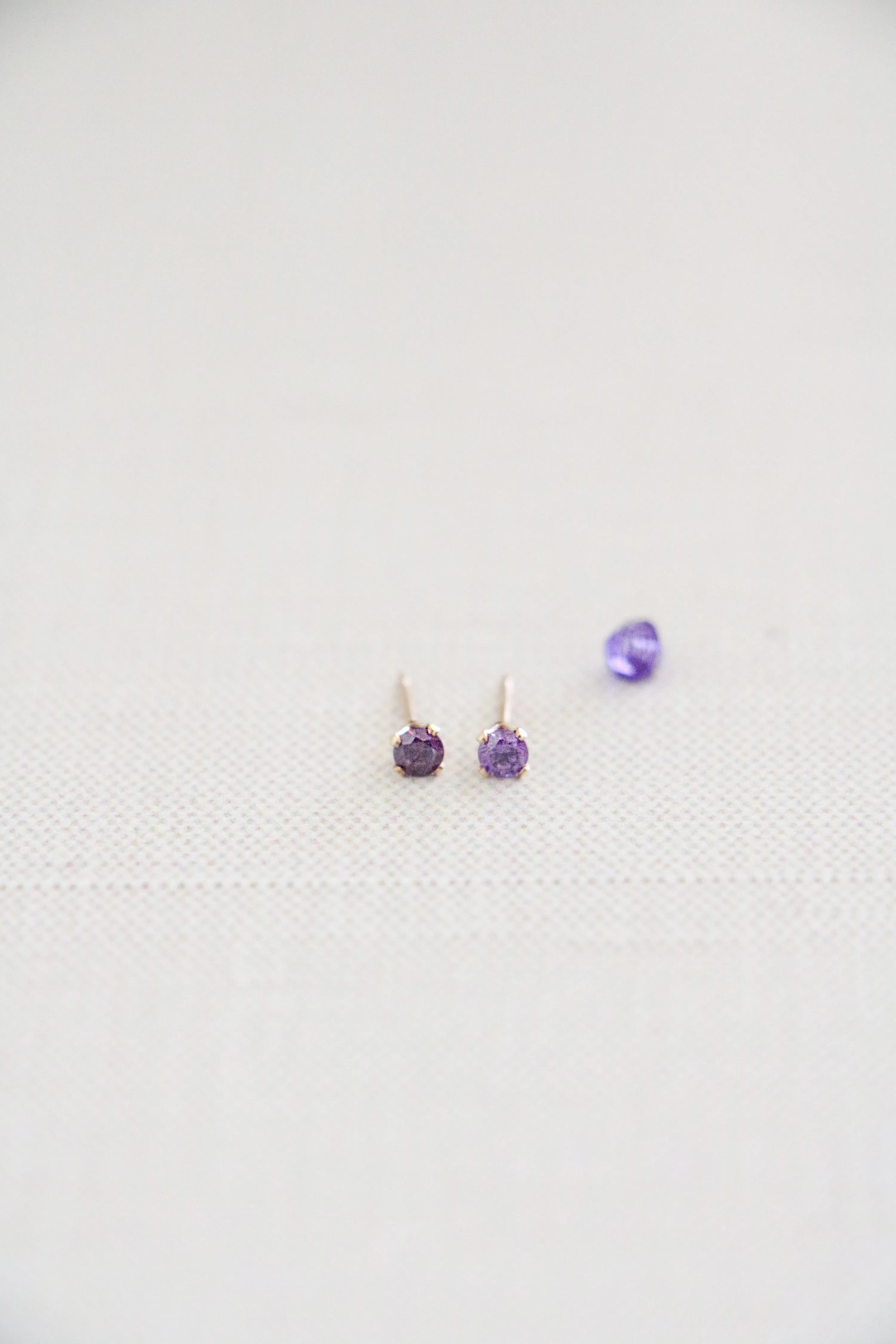 birthstone post earrings
