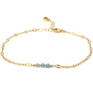 birthstone sequin chain bracelet