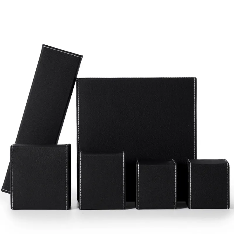 Black PU Leather Bracelet Chain Box H119