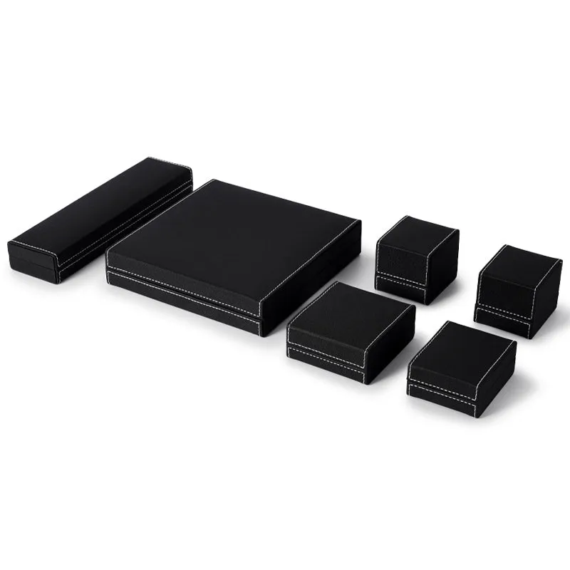 Black PU Leather Bracelet Chain Box H119