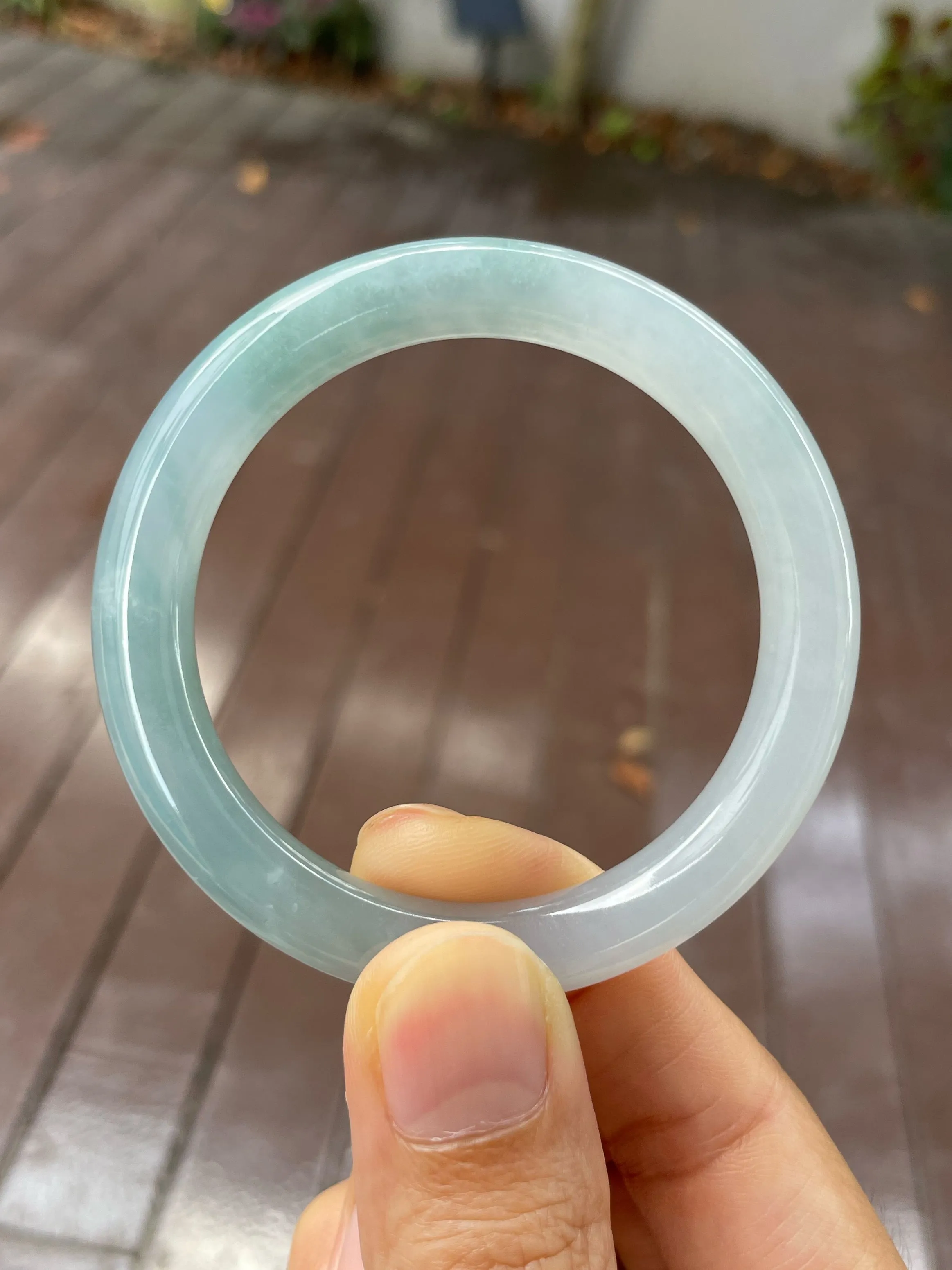 Blue Jade Bangle | 51mm (NJBA125)