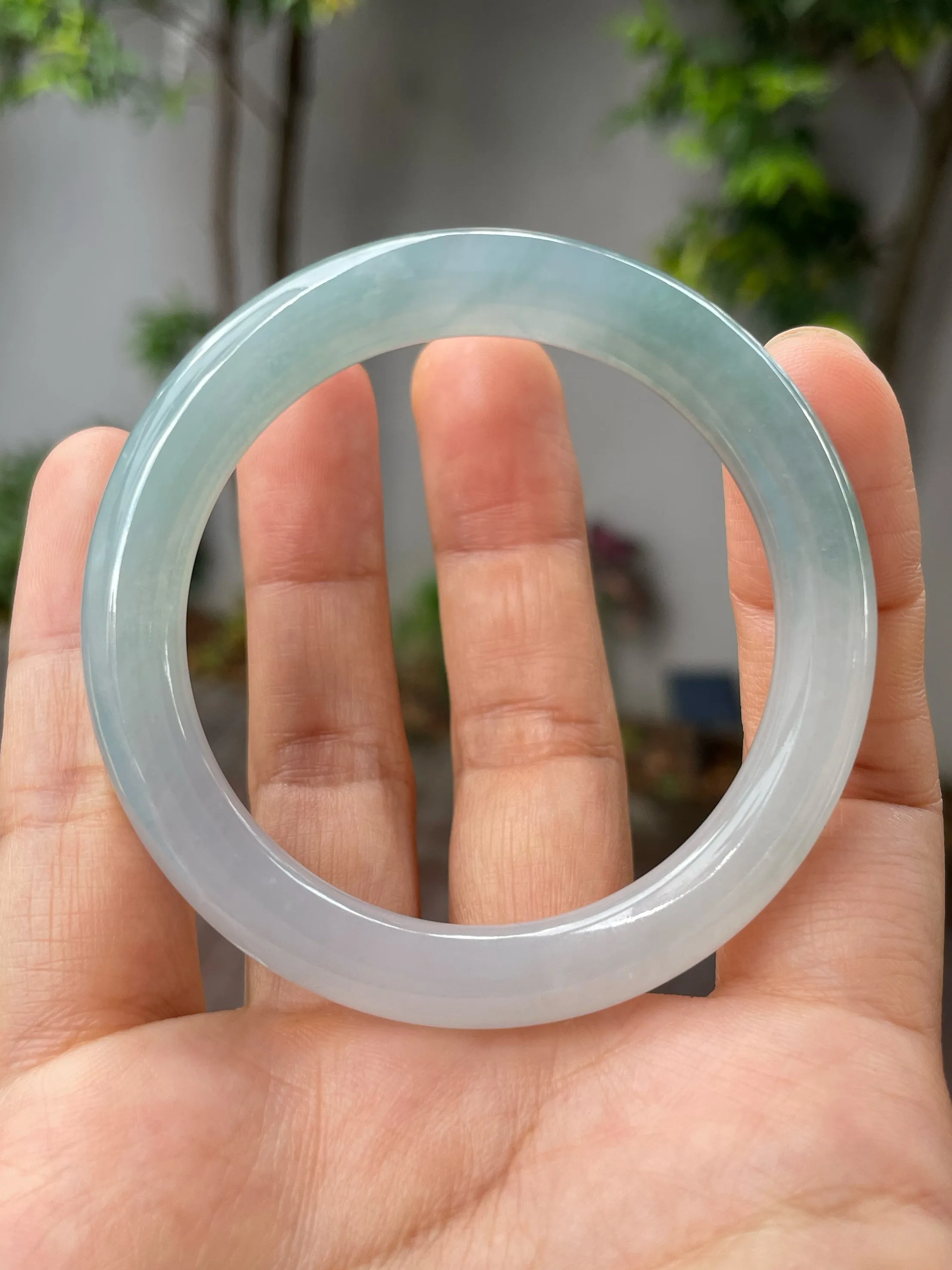 Blue Jade Bangle | 51mm (NJBA125)
