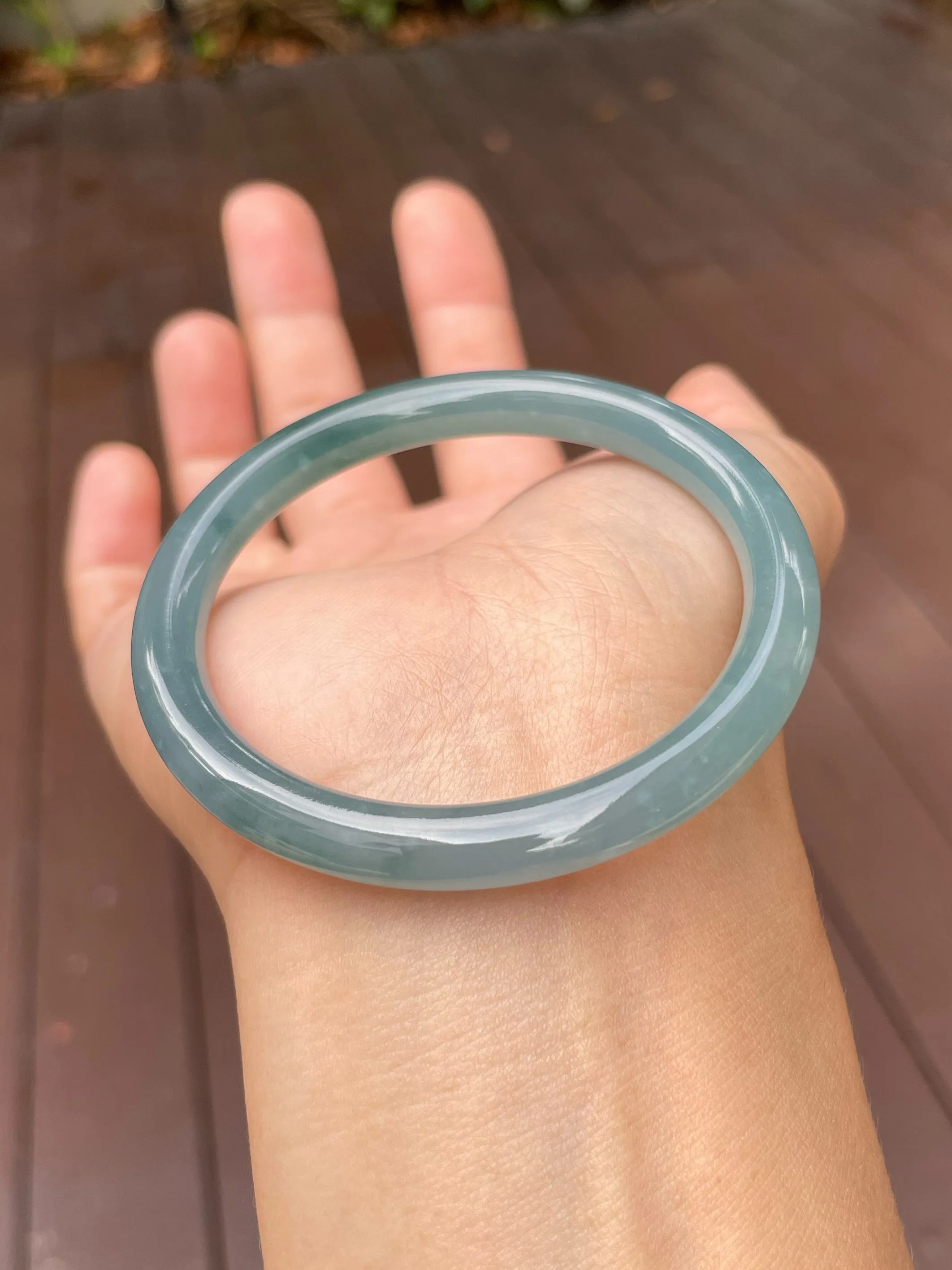 Blue Jade Bangle | 54mm (NJBA104)