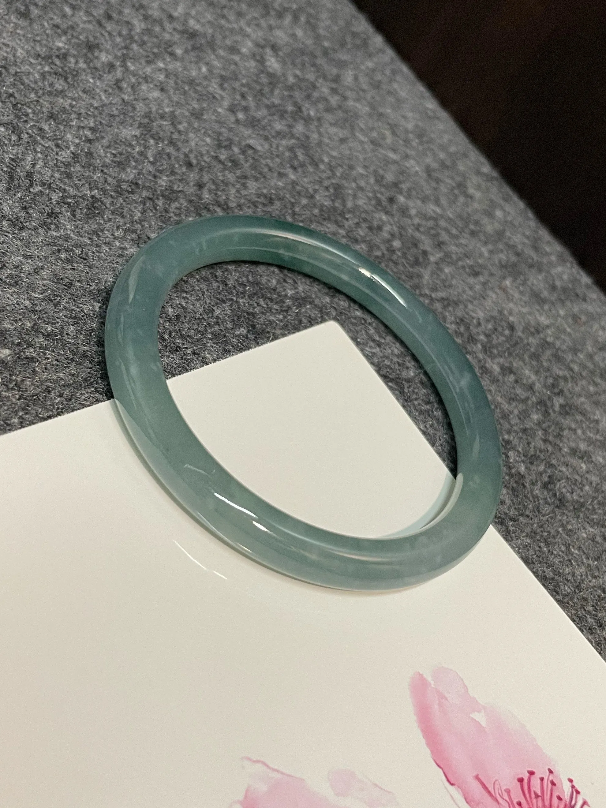 Blue Jade Bangle | 54mm (NJBA104)