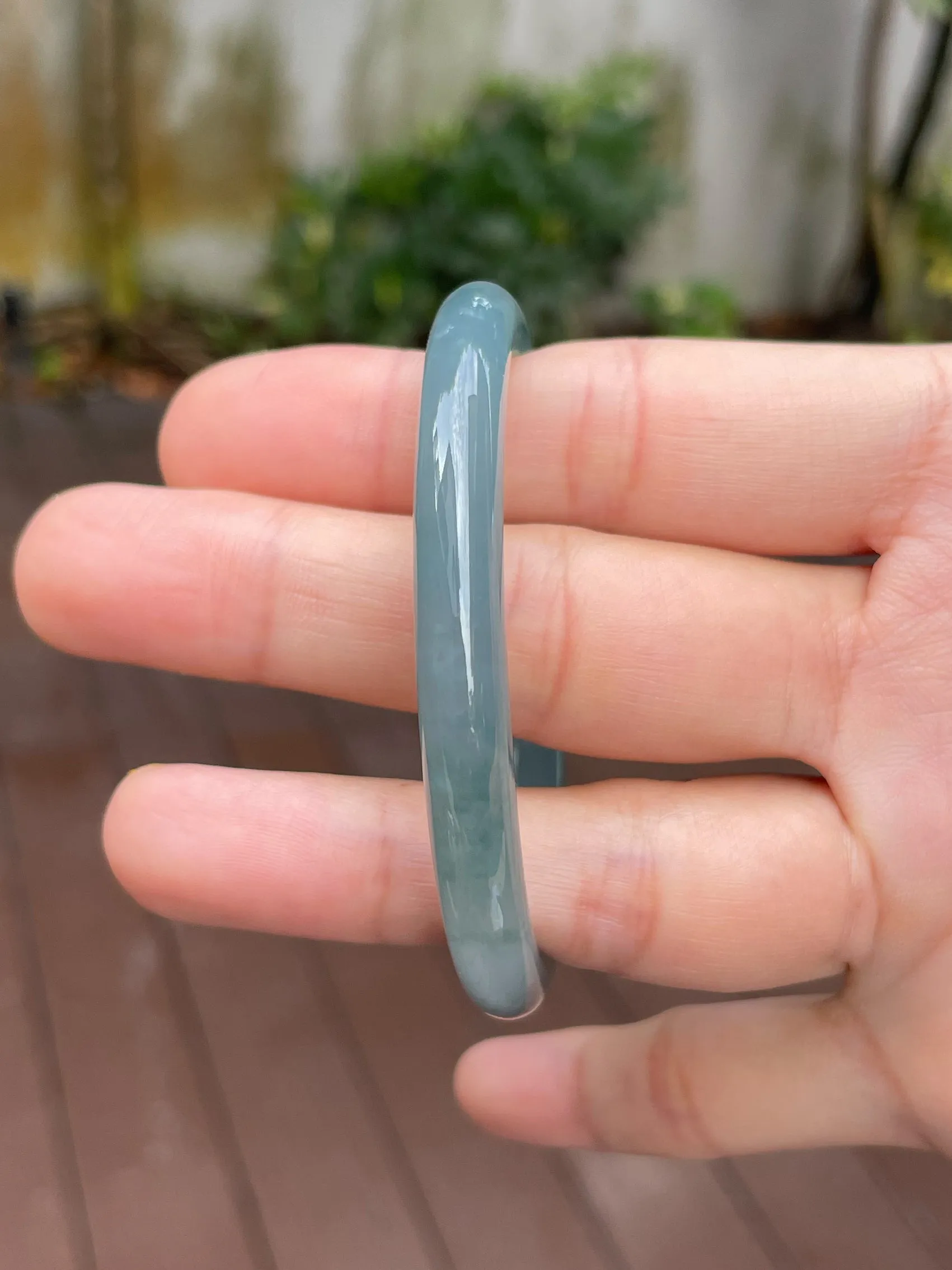 Blue Jade Bangle | 54mm (NJBA104)