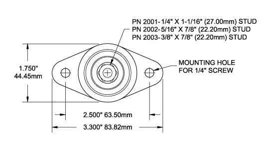 Blue Sea PowerPost 5/16" Stud
