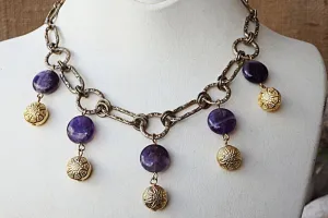 Boho fringe necklace