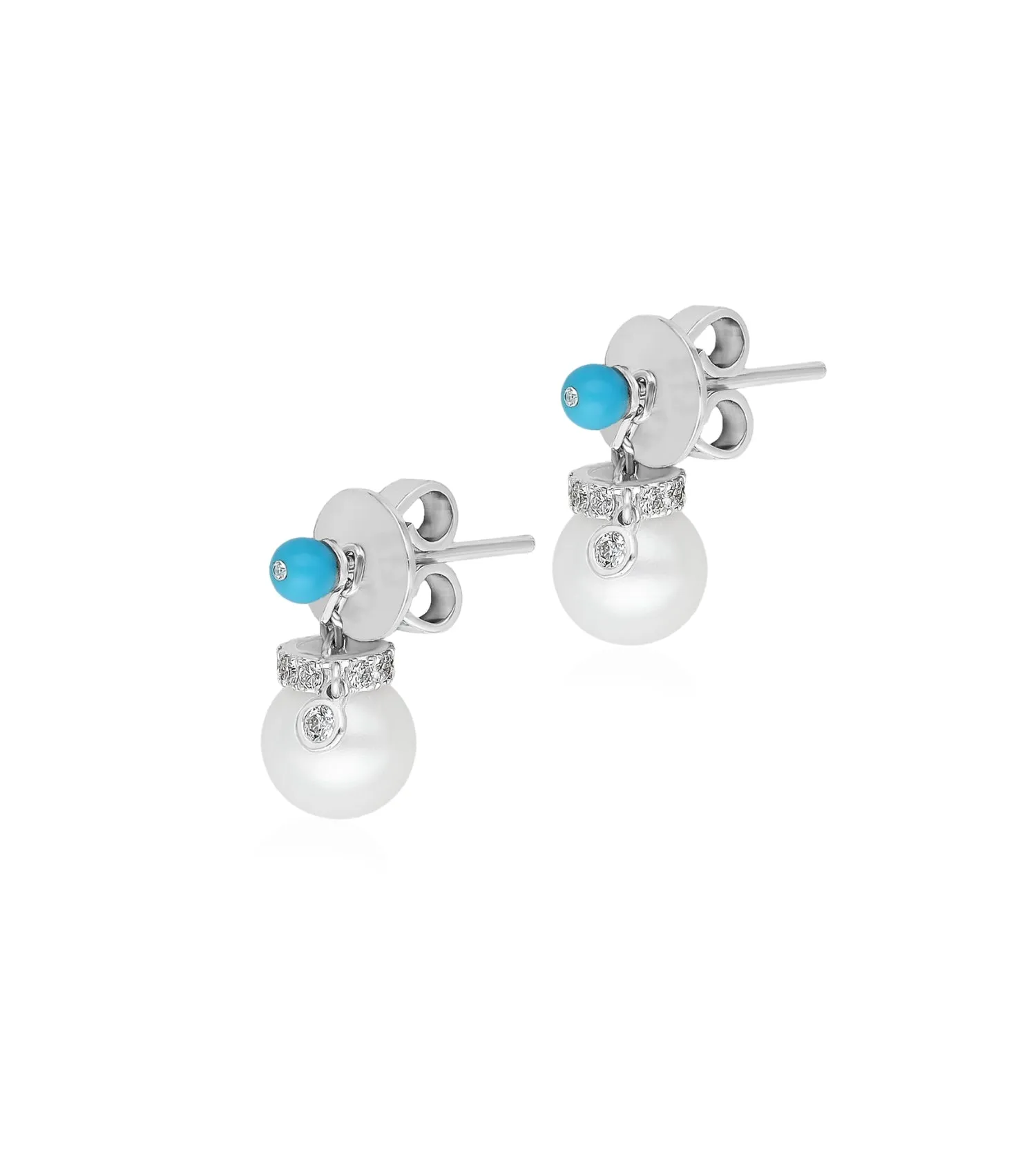 Bonbon turquoise earrings