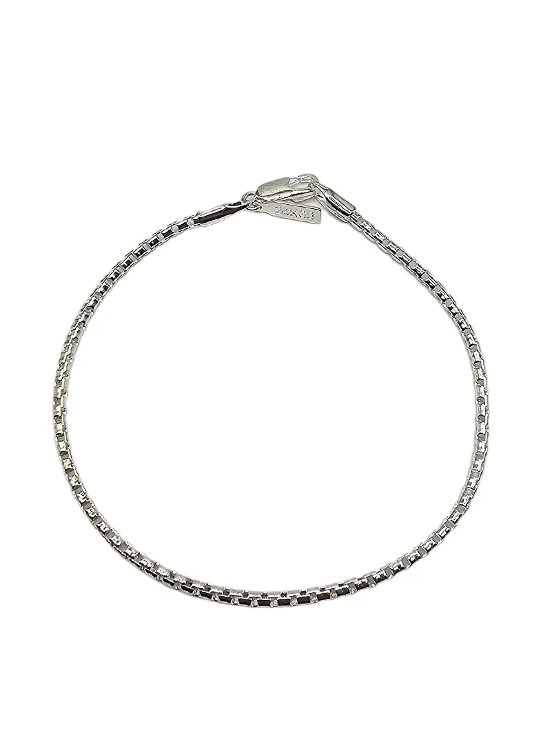 Box Silver Rounded Bracelets