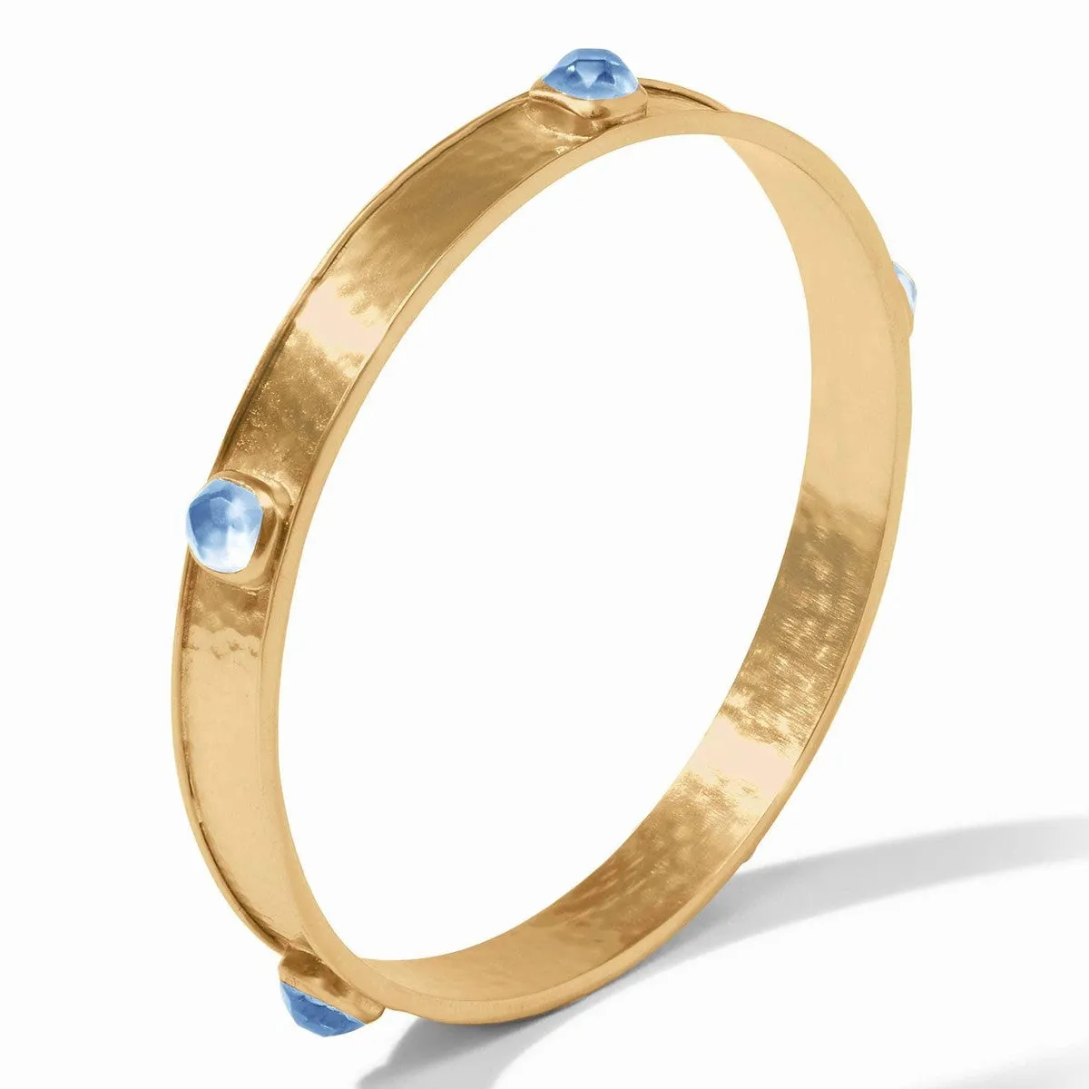 Catalina Stone Bangle - Iridescent Capri Blue