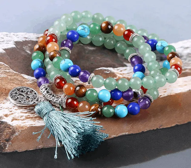 chakra energy stone bracelet