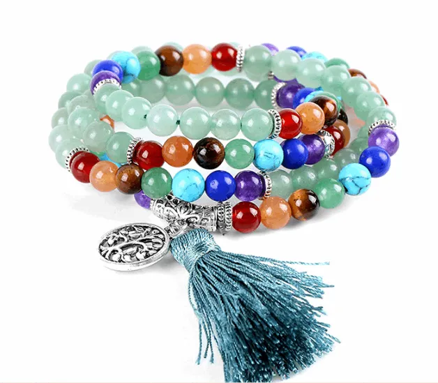 chakra energy stone bracelet