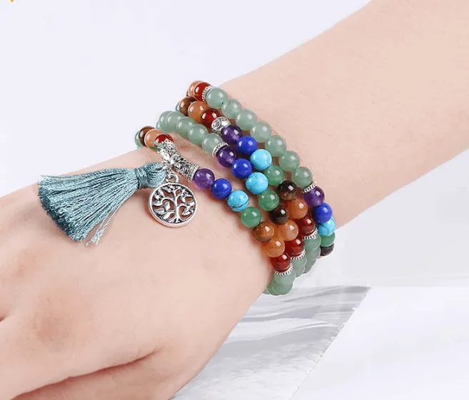 chakra energy stone bracelet