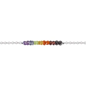 Chakra Gemstone Bar Bracelet