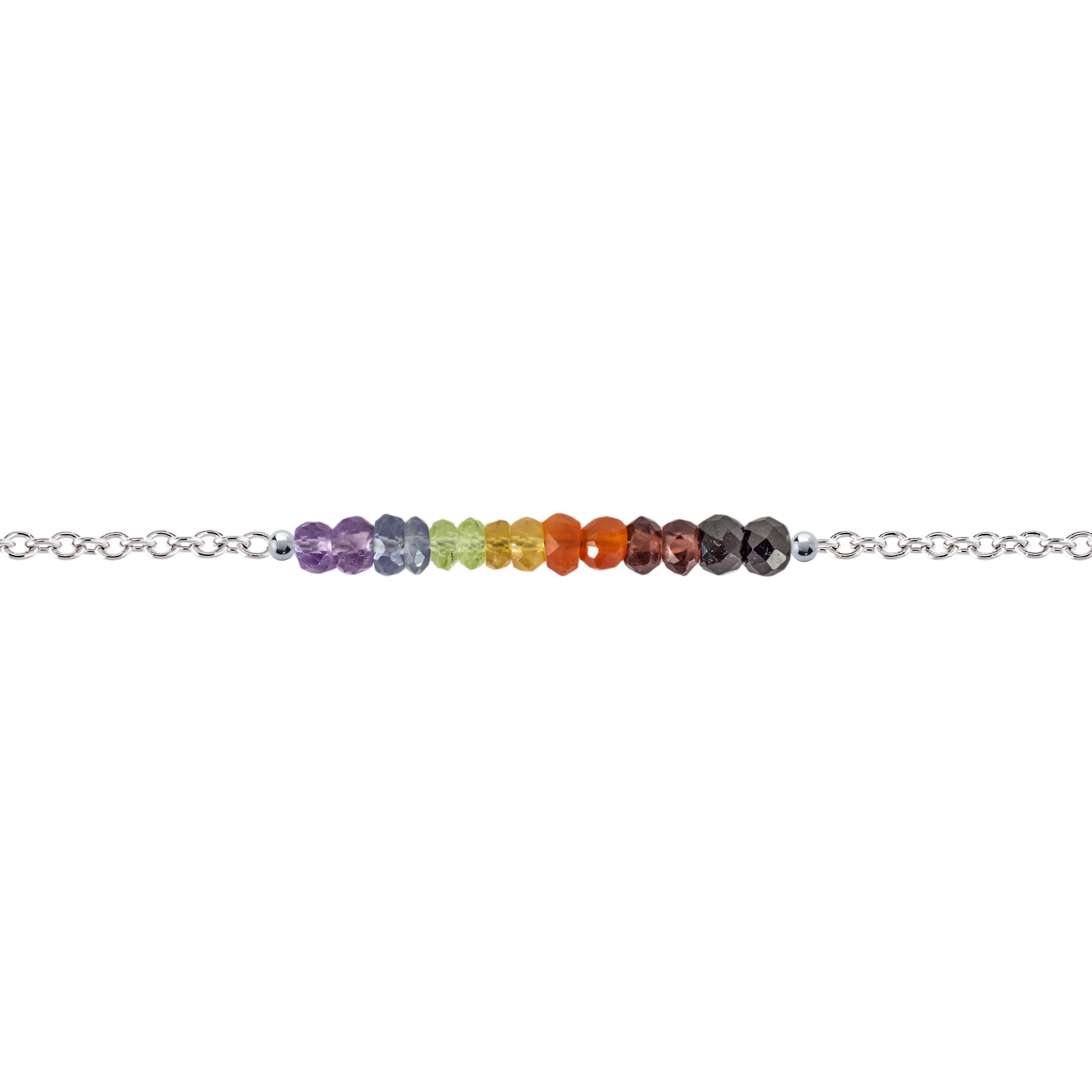 Chakra Gemstone Bar Bracelet
