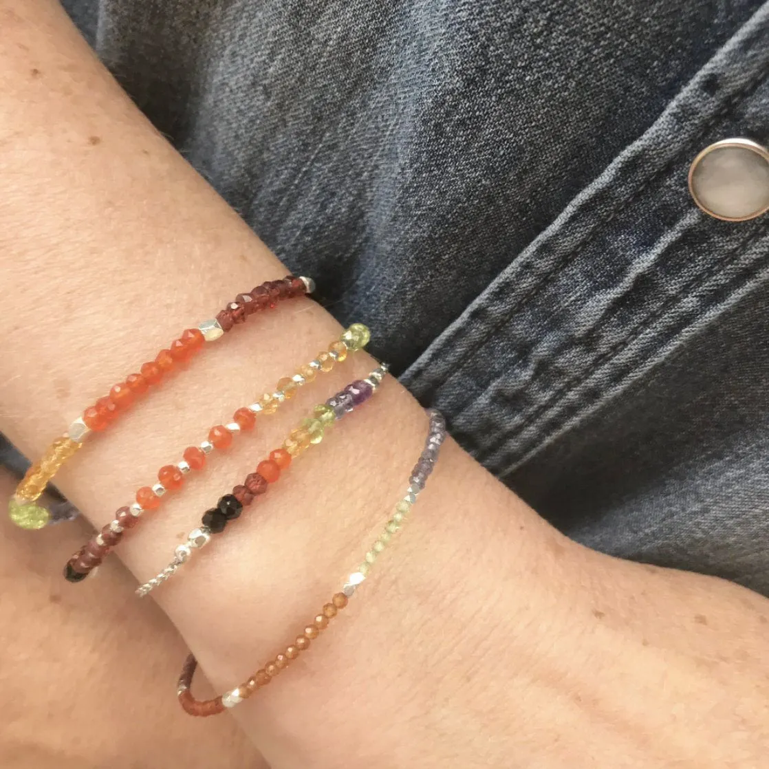 Chakra Gemstone Bar Bracelet