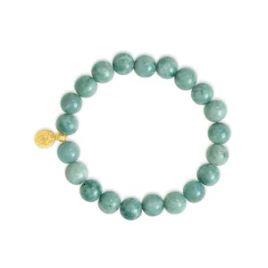 Chunky Sage Mayan Jade Signature Stretch Bracelet