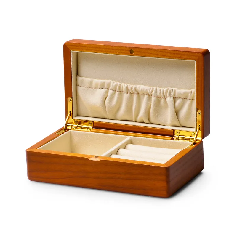 Classic Solid Wood Ring Jewelry Set Box SM154 - Restocking