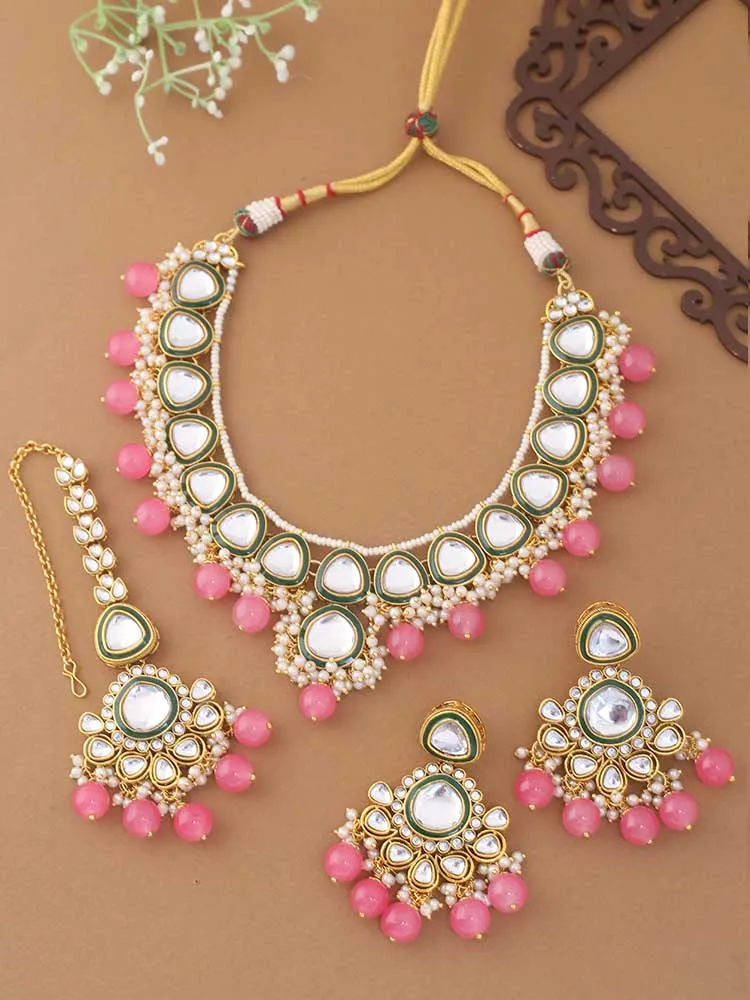 Coral Anchita Jewellery Set