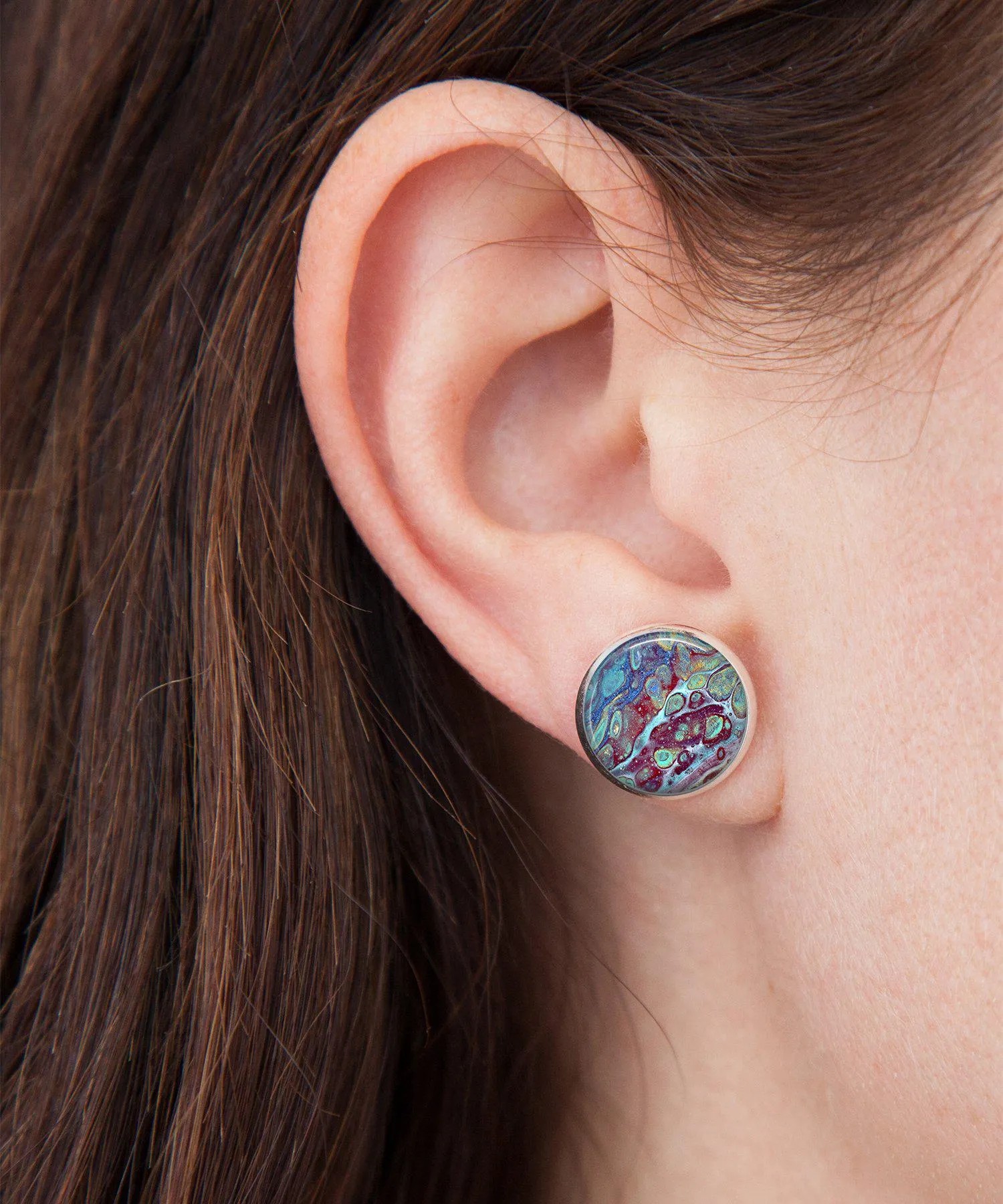 Coral Reef Stud Earrings | Handmade Beach Jewelry