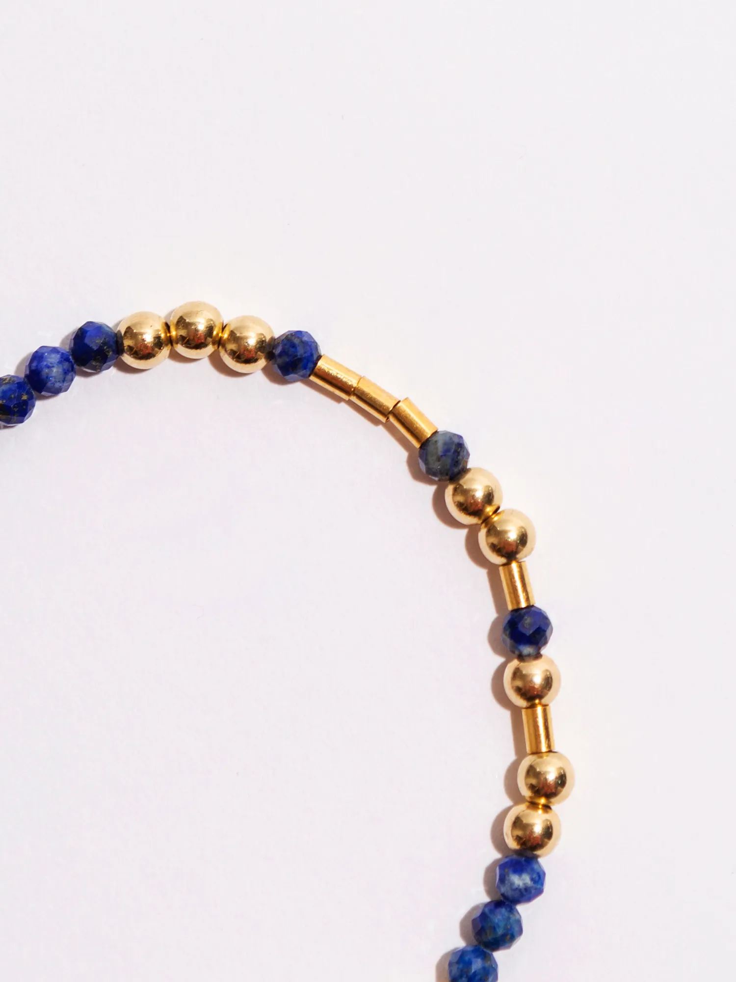Custom Lapis Lazuli Wired Morse Code Bracelet