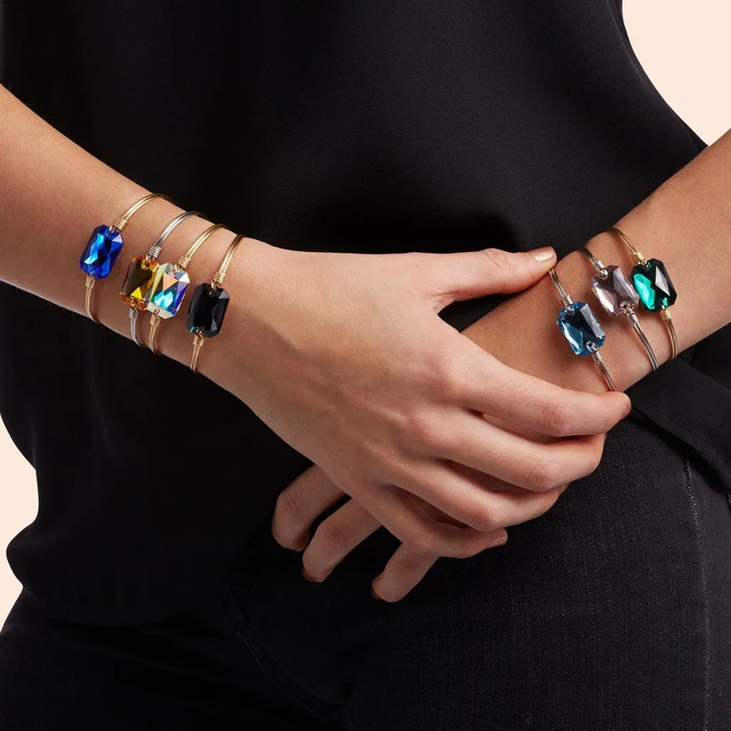 Dylan Bangle Bracelet Aquamarine