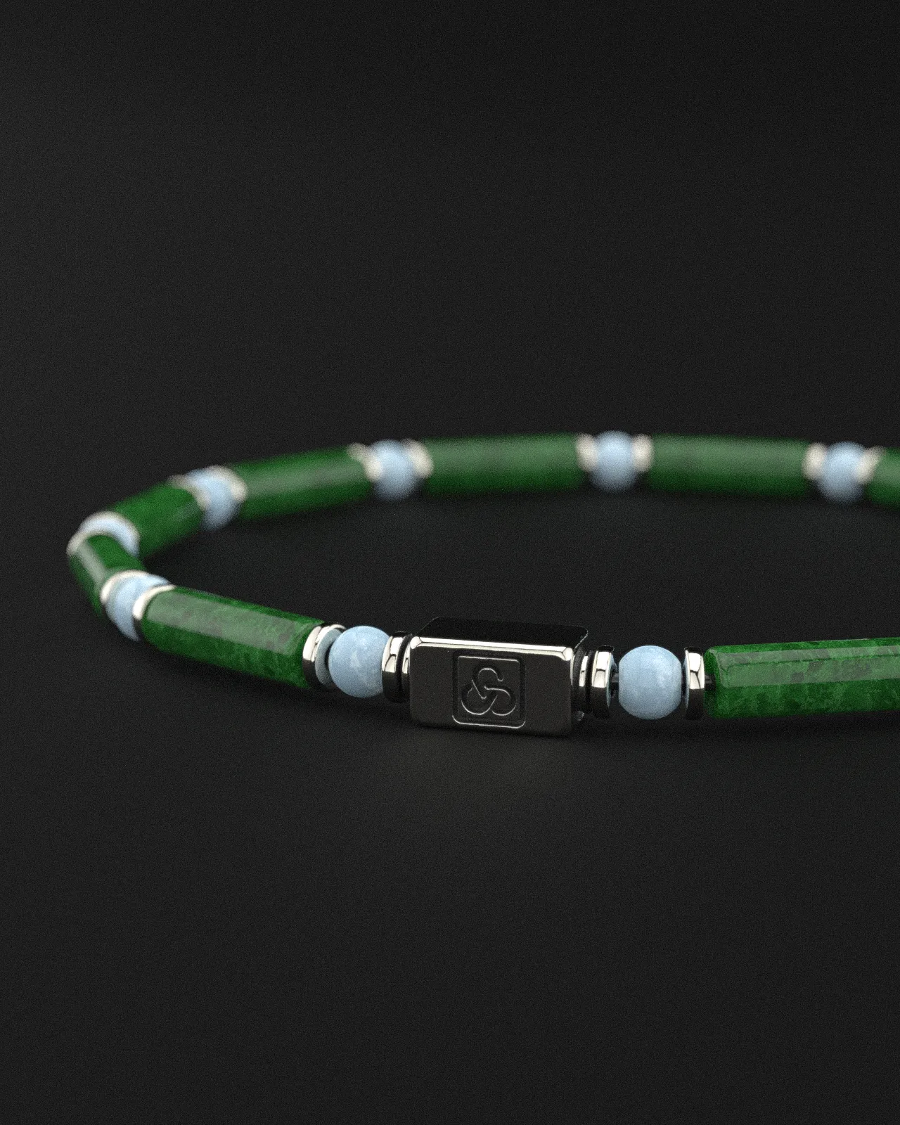 Emerald Jade   Turquoise Bracelet 4mm | PIPE